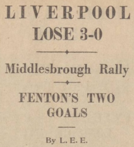 1939 Middlesbrough v LFC daily post 1