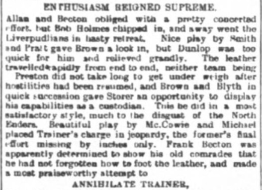 1897 LFC v PNE match report 4