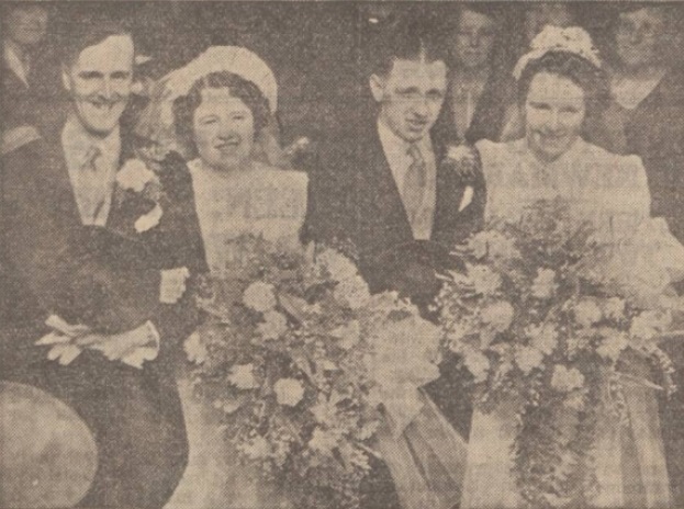 1939 wedding Parkinson sisters