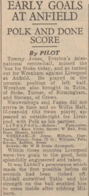 1941 LFC v Wrexham Express 1