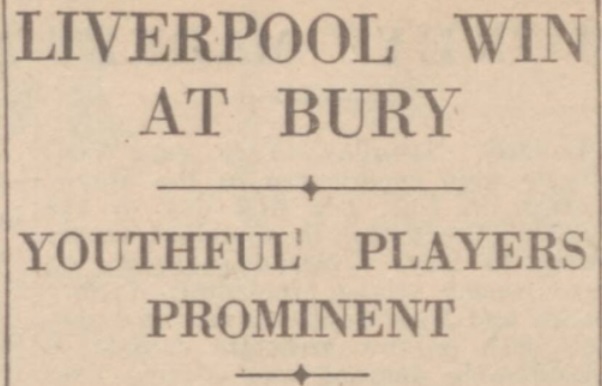 1941 Bury v LFC Daily Post 3 March 1