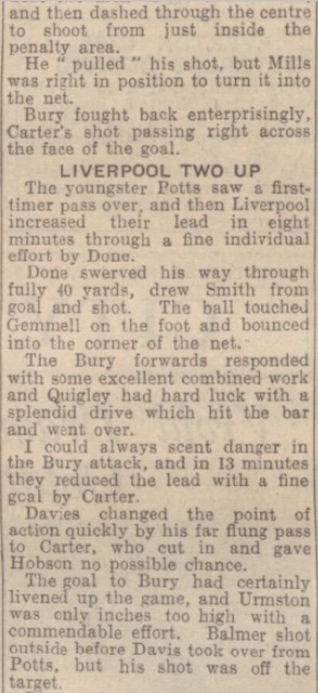 1942 Liverpool v Bury October Express 2