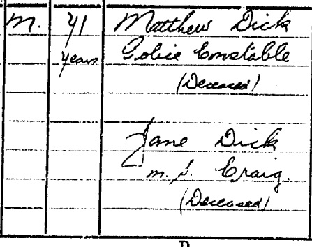 1940 Douglas Dick death certificate 2