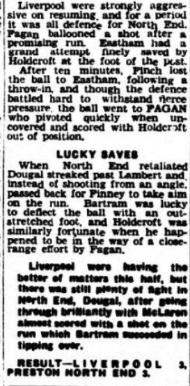 1940 Liverpool v Preston North End Lancashire Evening Post 5