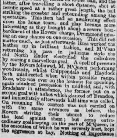 1895 Liverpool v Blackburn Rovers Lancashire Cup 2