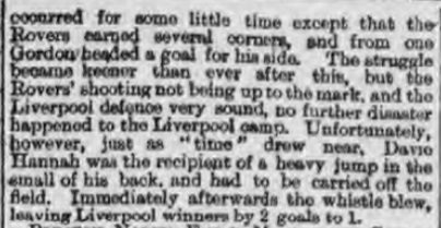 1895 Liverpool v Blackburn Rovers Lancashire Cup 3