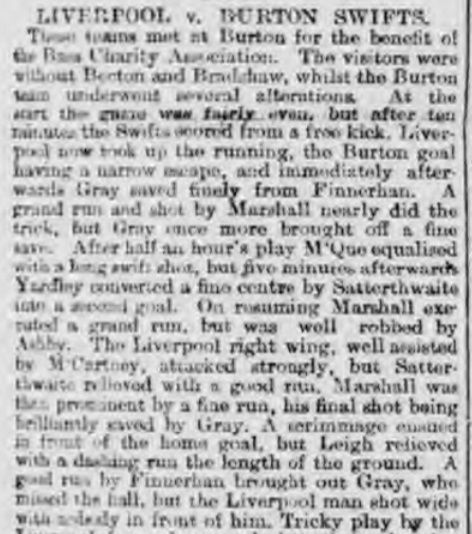 1897 Burton Swifts v Liverpool Mercury 1